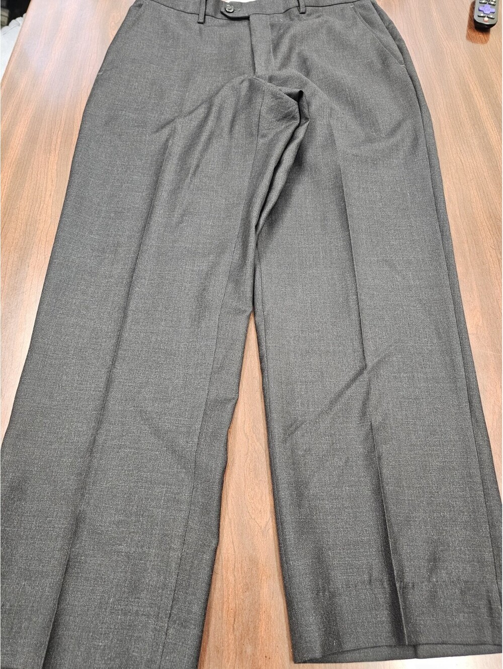 Santorelli Luxury Serge Romeo Black Dress Pants Mens 34x30 Made In Italy